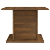 Coffee Table Brown Oak 55.5x55.5x40 cm Engineered Wood - Rear View