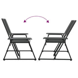 2-Seater Garden Bench 165 cm Black Steel - Close-Up Angle