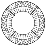 Round Tree Bench Ø160 cm Black Steel