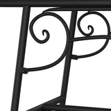 Tree Bench 110 cm Black Steel - 45-Degree Angle