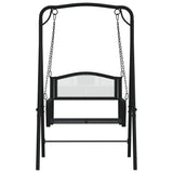 Swing Bench 124 cm Black Steel