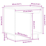 Bedside Cabinet 40x30x40 cm Solid Wood Pine - Extra Image