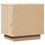 Bedside Cabinets 2 pcs 40x30x40 cm Solid Wood Pine - Rear View