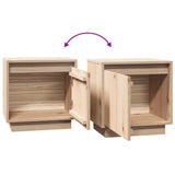 Bedside Cabinets 2 pcs 40x30x40 cm Solid Wood Pine - Close-Up Angle