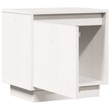 Bedside Cabinet White 40x30x40 cm Solid Wood Pine - 45-Degree Angle