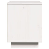 Bedside Cabinet White 40x30x40 cm Solid Wood Pine