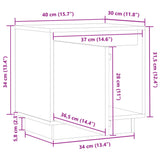 Bedside Cabinets 2 pcs White 40x30x40 cm Solid Wood Pine - Extra Image