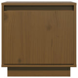 Bedside Cabinets 2 pcs Honey Brown 40x30x40 cm Solid Wood Pine - Side View