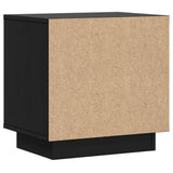 Bedside Cabinet Black 40x30x40 cm Solid Wood Pine