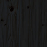 Bedside Cabinet Black 40x30x40 cm Solid Wood Pine
