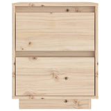 Bedside Cabinets 2 pcs 40x35x50 cm Solid Wood Pine - Close-Up Angle