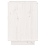 Bedside Cabinet White 40x35x50 cm Solid Wood Pine