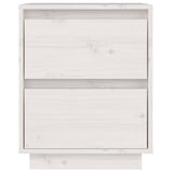 Bedside Cabinets 2 pcs White 40x35x50 cm Solid Wood Pine