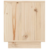 Bedside Cabinet 40x34x40 cm Solid Wood Pine - Rear View