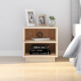 Bedside Cabinets 2 pcs 40x34x40 cm Solid Wood Pine - Side View
