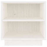 Bedside Cabinet White 40x34x40 cm Solid Wood Pine