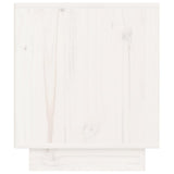 Bedside Cabinet White 40x34x40 cm Solid Wood Pine