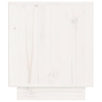 Bedside Cabinet White 40x34x40 cm Solid Wood Pine