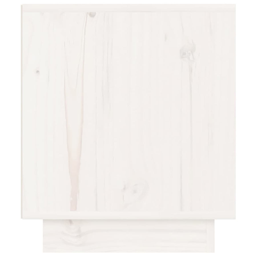 Bedside Cabinets 2 pcs White 40x34x40 cm Solid Wood Pine