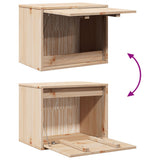 Wall Cabinet 45x30x35 cm Solid Wood Pine - Low Angle