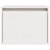 Wall Cabinet White 45x30x35 cm Solid Wood Pine