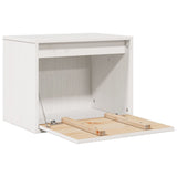 Wall Cabinet White 45x30x35 cm Solid Wood Pine