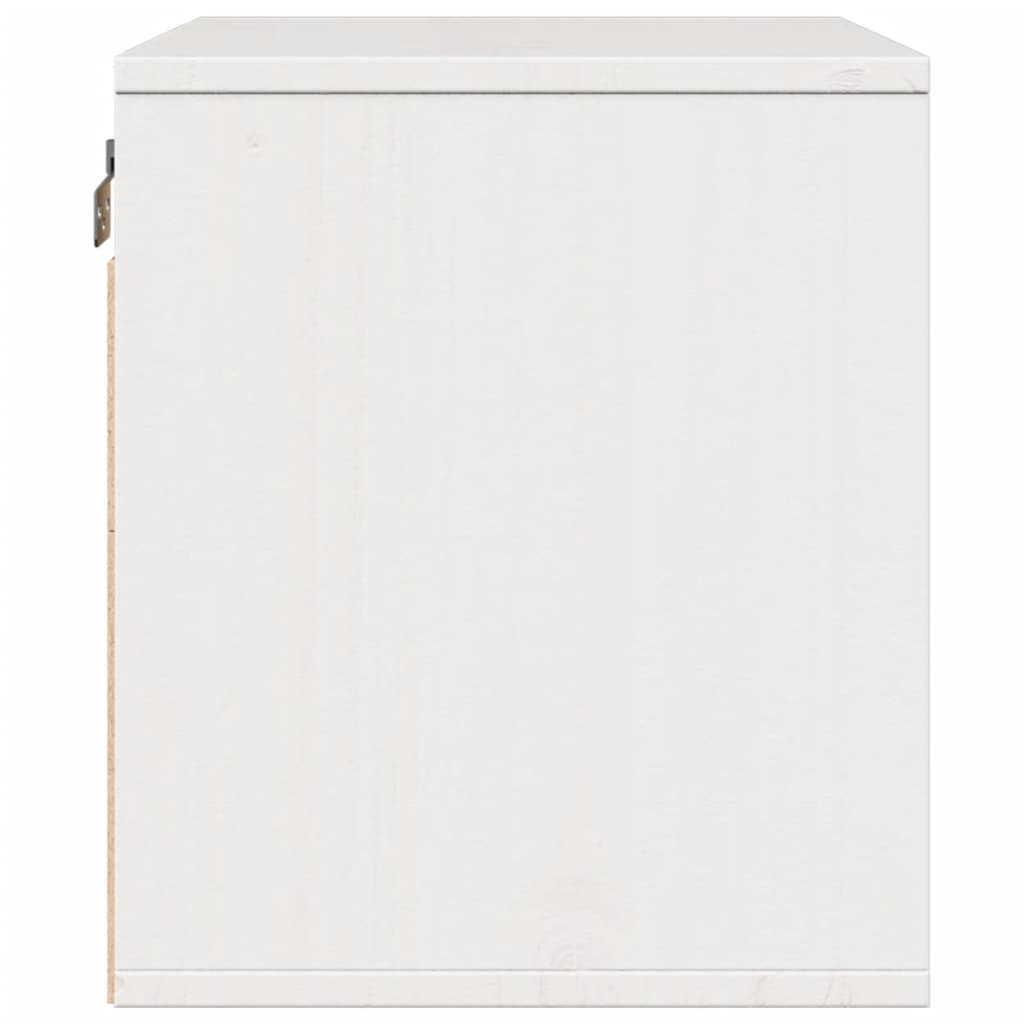 Wall Cabinet White 45x30x35 cm Solid Wood Pine