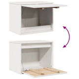 Wall Cabinet White 45x30x35 cm Solid Wood Pine