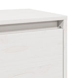 Wall Cabinet White 45x30x35 cm Solid Wood Pine