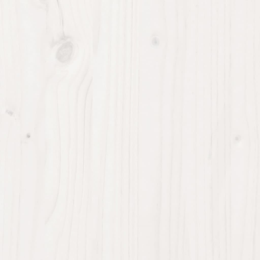 Wall Cabinet White 45x30x35 cm Solid Wood Pine