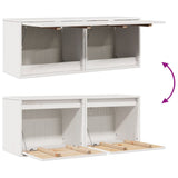 Wall Cabinets 2 pcs White 45x30x35 cm Solid Wood Pine - Extra Image