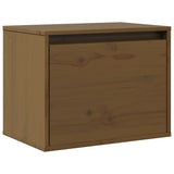 Wall Cabinet Honey Brown 45x30x35 cm Solid Wood Pine