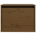 Wall Cabinet Honey Brown 45x30x35 cm Solid Wood Pine