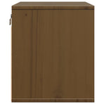 Wall Cabinet Honey Brown 45x30x35 cm Solid Wood Pine