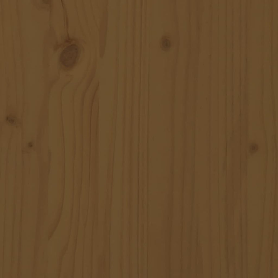 Wall Cabinet Honey Brown 45x30x35 cm Solid Wood Pine