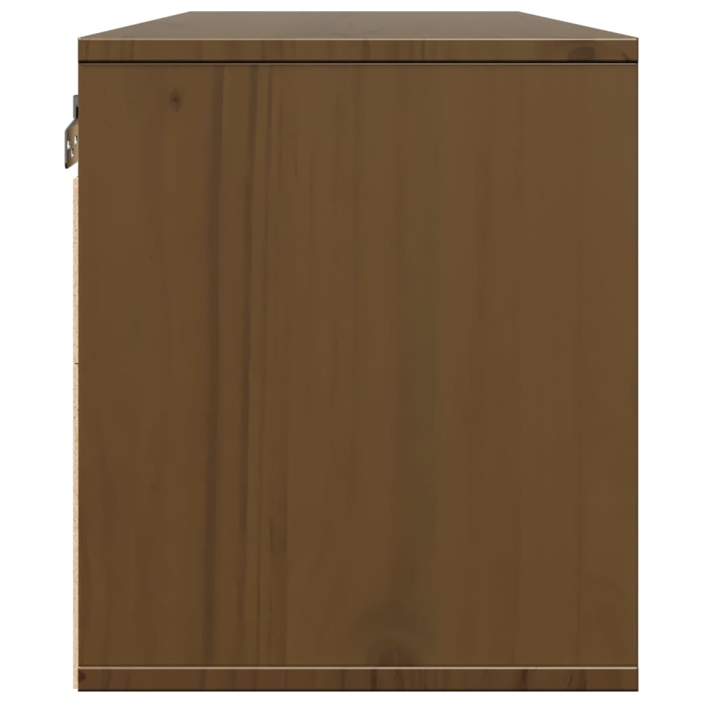 Wall Cabinets 2 pcs Honey Brown 45x30x35 cm Solid Wood Pine