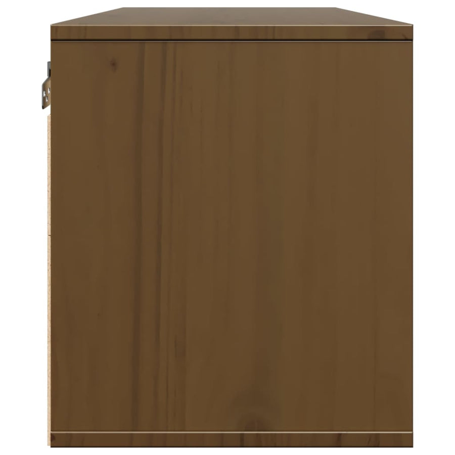 Wall Cabinets 2 pcs Honey Brown 45x30x35 cm Solid Wood Pine