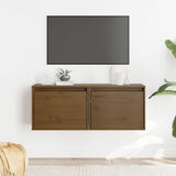 Wall Cabinets 2 pcs Honey Brown 45x30x35 cm Solid Wood Pine