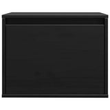 Wall Cabinet Black 45x30x35 cm Solid Wood Pine - Top-Down View