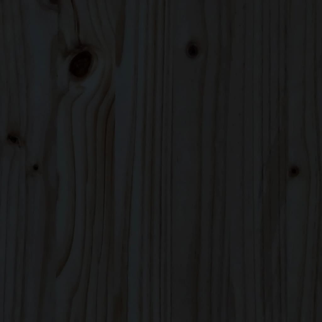 Wall Cabinet Black 45x30x35 cm Solid Wood Pine
