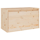 Wall Cabinet 60x30x35 cm Solid Wood Pine - Front View