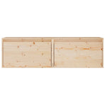 Wall Cabinets 2 pcs 60x30x35 cm Solid Wood Pine