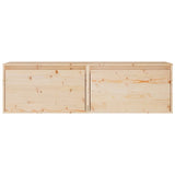 Wall Cabinets 2 pcs 60x30x35 cm Solid Wood Pine - Rear View