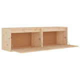 Wall Cabinets 2 pcs 60x30x35 cm Solid Wood Pine - Close-Up Angle