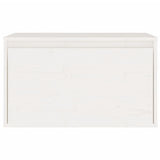 Wall Cabinet White 60x30x35 cm Solid Wood Pine