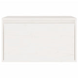 Wall Cabinet White 60x30x35 cm Solid Wood Pine - 45-Degree Angle