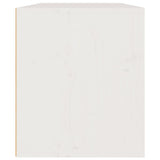 Wall Cabinet White 60x30x35 cm Solid Wood Pine