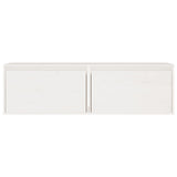 Wall Cabinets 2 pcs White 60x30x35 cm Solid Wood Pine