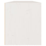 Wall Cabinets 2 pcs White 60x30x35 cm Solid Wood Pine - Close-Up Angle