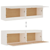 Wall Cabinets 2 pcs White 60x30x35 cm Solid Wood Pine - Extra Image
